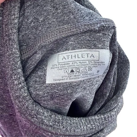 Athleta Tracker Long Sleeve Pullover Grey Hoodie Long Sleeve Small - Picture 6 of 6
